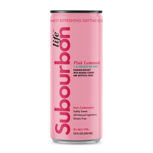 Subourbon Life - Bourbon and Pink Lemonade with a Touch of Mint Ready to Drink Cocktail (4 Pack)